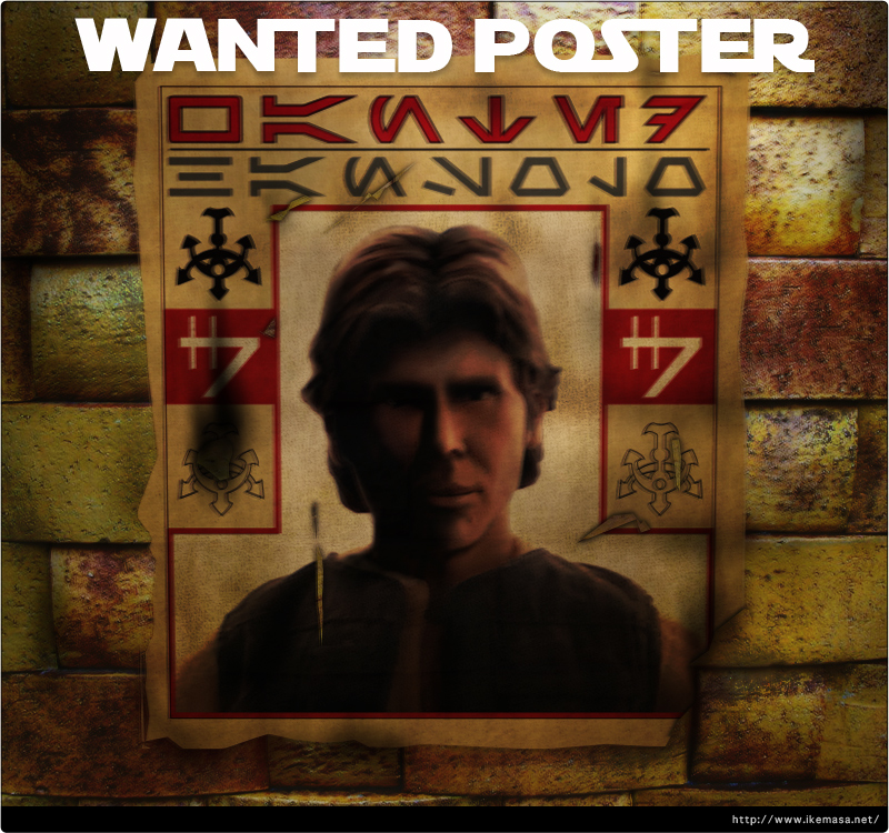 HAN SOLO WANTED POSTER
